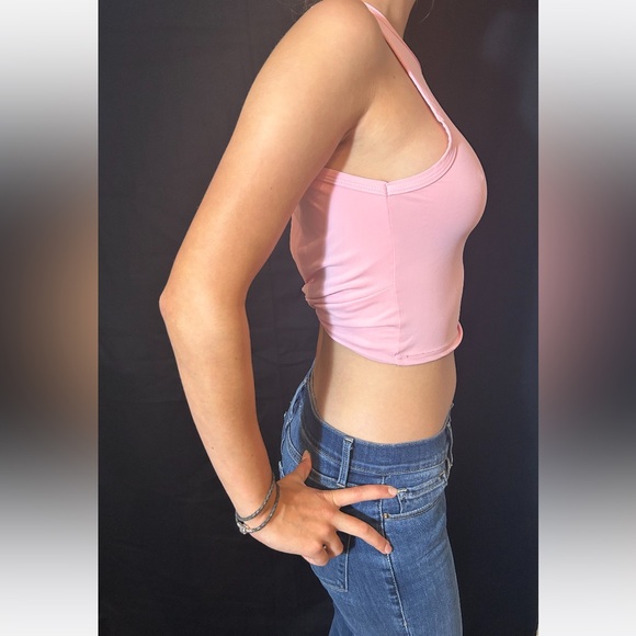 PrettyLittleThing top, pink women’s tank top size 6 - Picture 2 of 16
